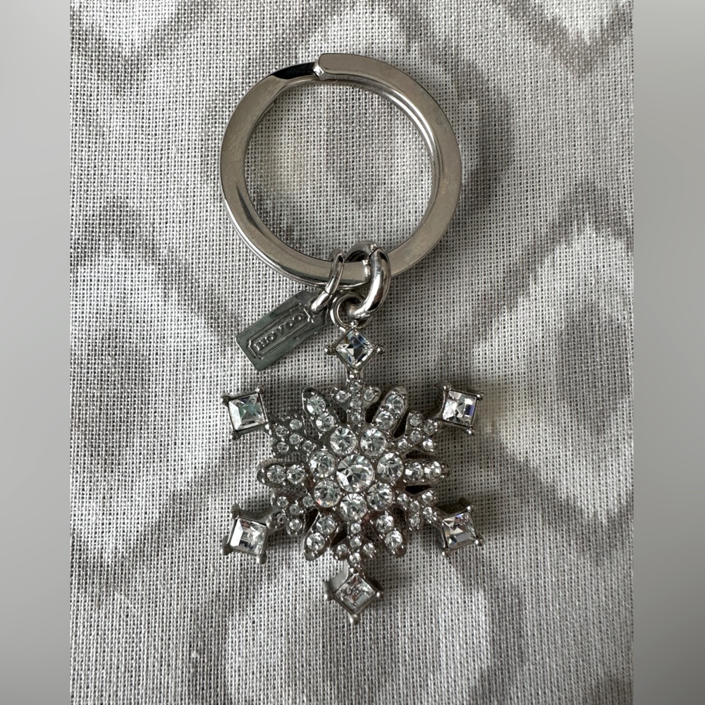 Coach Snowflake Keyfob